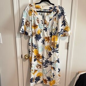 Chico's Linen Midi-Dress
